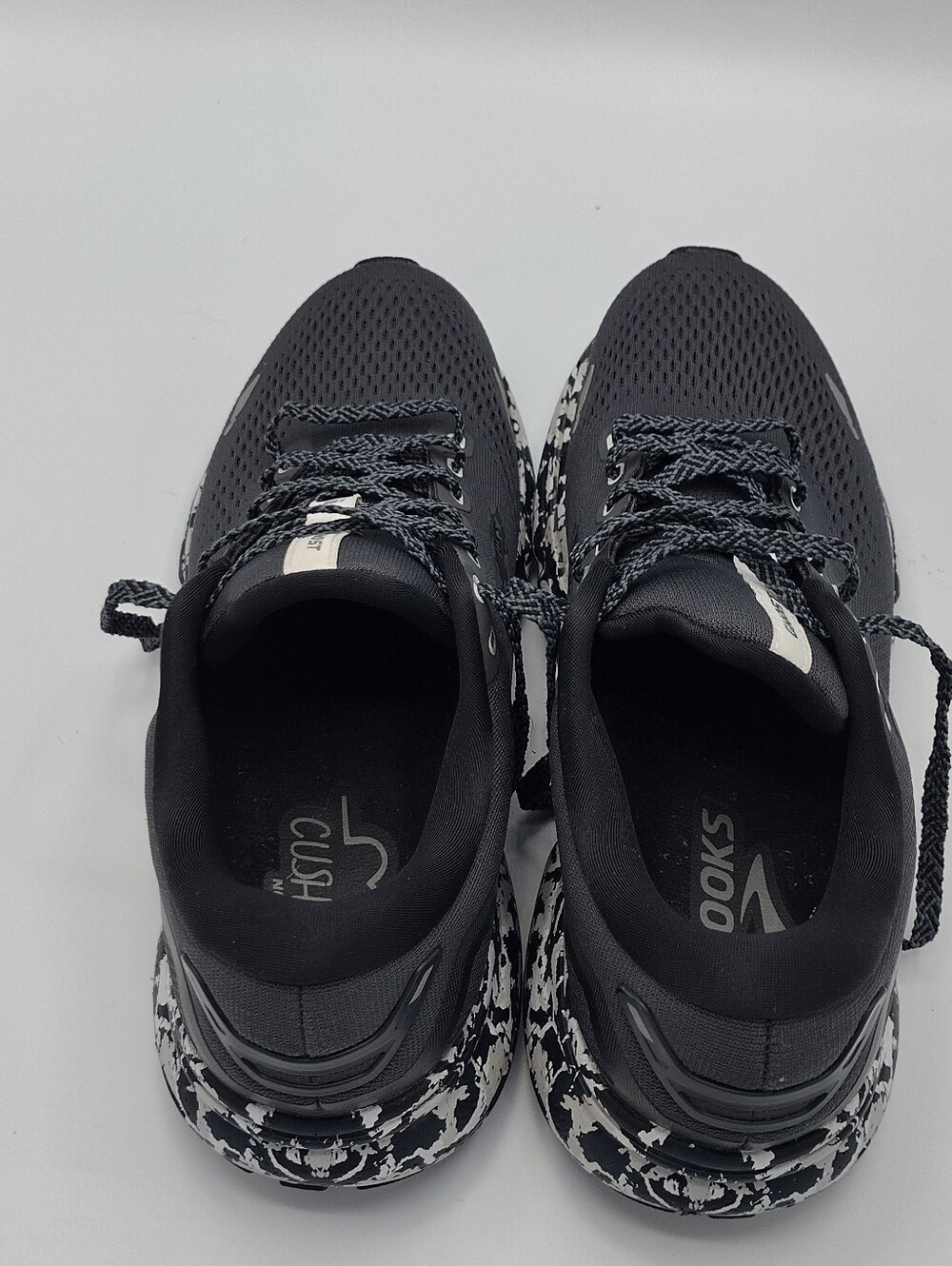 Brooks Ghost 15 Women's Size 9 B Black Grey, Camo Running Jogging Walking Shoes - Picture 5 of 10